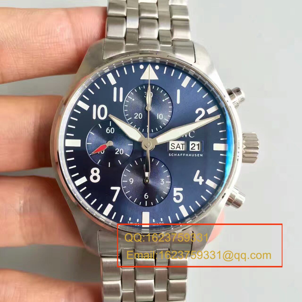 【ZF厂一比一高仿手表】万国飞行员计时腕表“小王子”特别版系列IW377714腕表《钢带版》 / WG217