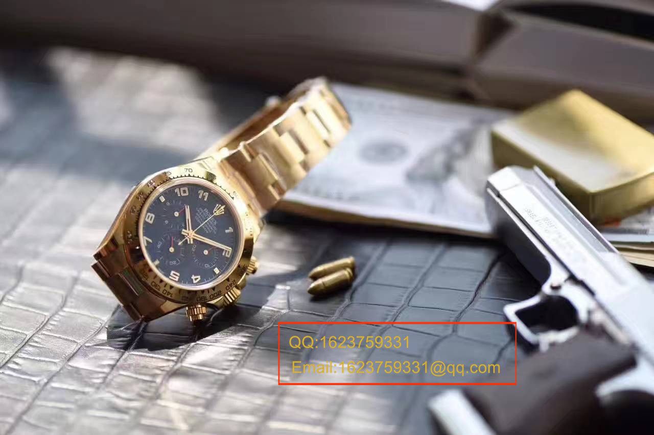 【台湾厂一比一超A高仿手表】劳力士宇宙计型迪通拿系列116528 蓝色表盘腕表 / RBB183