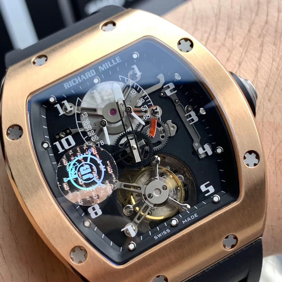 RICHARD MILLE（理查德米勒）视频评测里查德米尔男士系列RM 001腕表JB厂高仿理查德·米勒RM001真陀飞轮 / RM 001MM