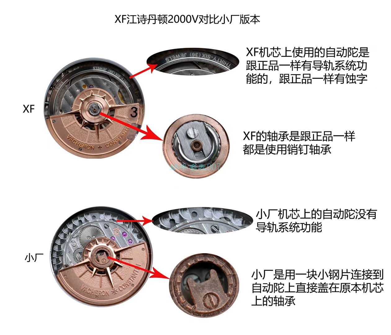 XF厂高仿手表江诗丹顿纵横四海系列2000V/120G-B122腕表 / XF2000VC