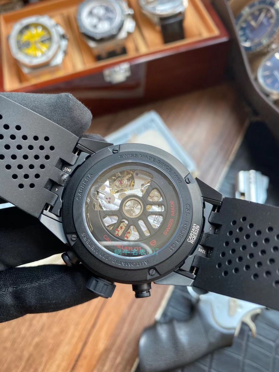 XF厂顶级复刻手表泰格豪雅卡莱拉陶瓷黑骑士 / TG103XF