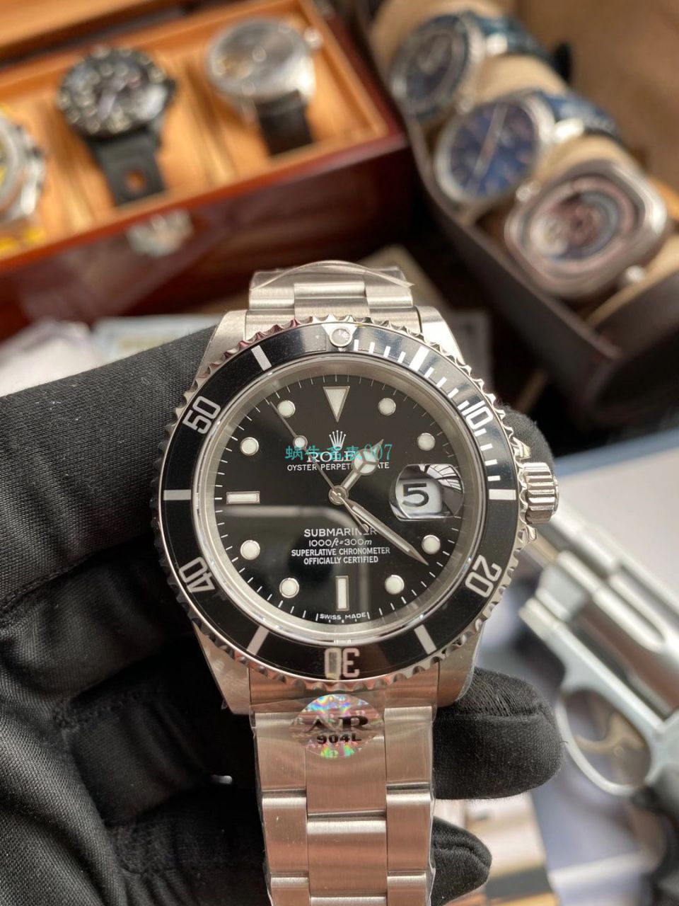 AR厂劳力士ROLEX复古黑水鬼SUB 16610超A高仿手表 / R666