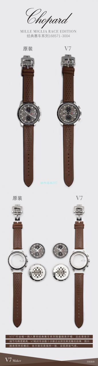 【多视频评测】史上最强萧邦手表V7厂chopard赛车系列精品 终极大作  / XB077