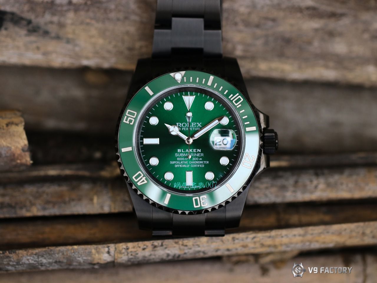 V9厂劳力士水鬼顶级复刻手表BLAKEN  SUBMARINER  DATE LV官方同款曜黑改装版 / R670