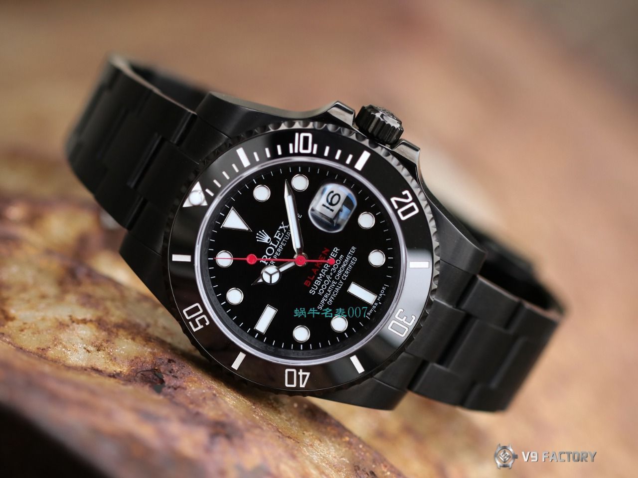 V9厂劳力士水鬼顶级复刻手表BLAKEN  SUBMARINER  DATE LV官方同款曜黑改装版 / R670