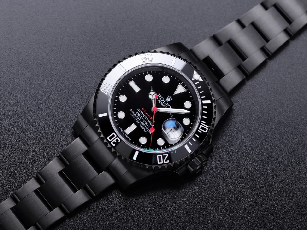 V9厂劳力士水鬼顶级复刻手表BLAKEN  SUBMARINER  DATE LV官方同款曜黑改装版 / R670