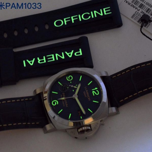 VS厂沛纳海1比1顶级复刻高仿手表GMT两地时PAM01033腕表价格报价