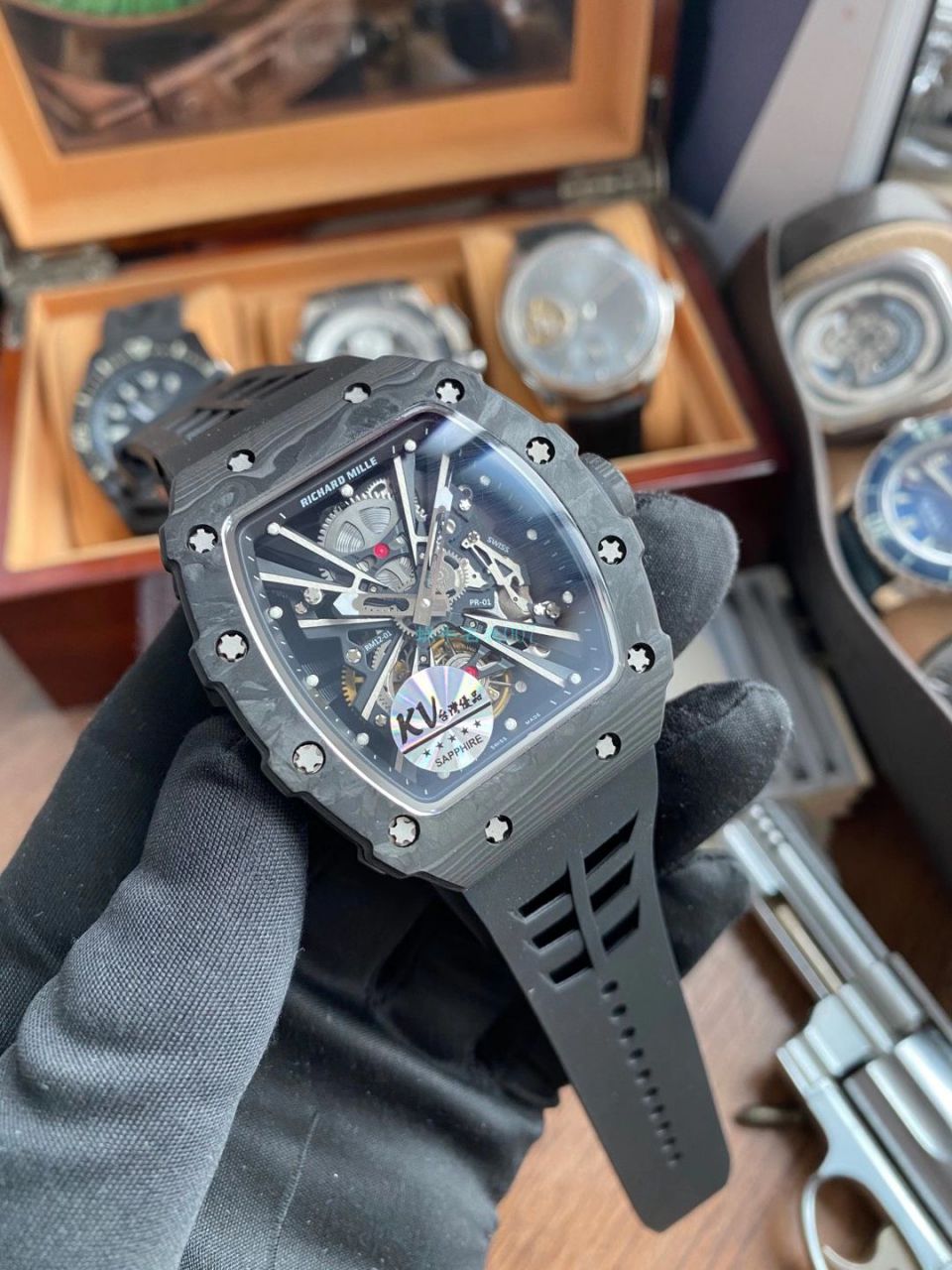 KV厂RICHARD MILLE 理查德米勒RM 12-01 限量陀飞轮一比一顶级复刻高仿手表 / RM12-01KV