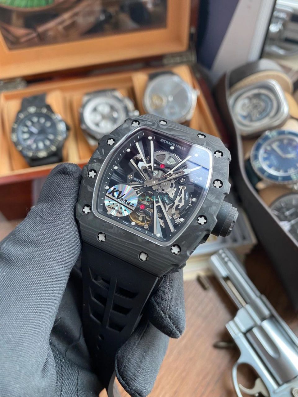 KV厂RICHARD MILLE 理查德米勒RM 12-01 限量陀飞轮一比一顶级复刻高仿手表 / RM12-01KV