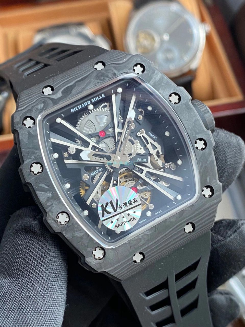 KV厂RICHARD MILLE 理查德米勒RM 12-01 限量陀飞轮一比一顶级复刻高仿手表 / RM12-01KV