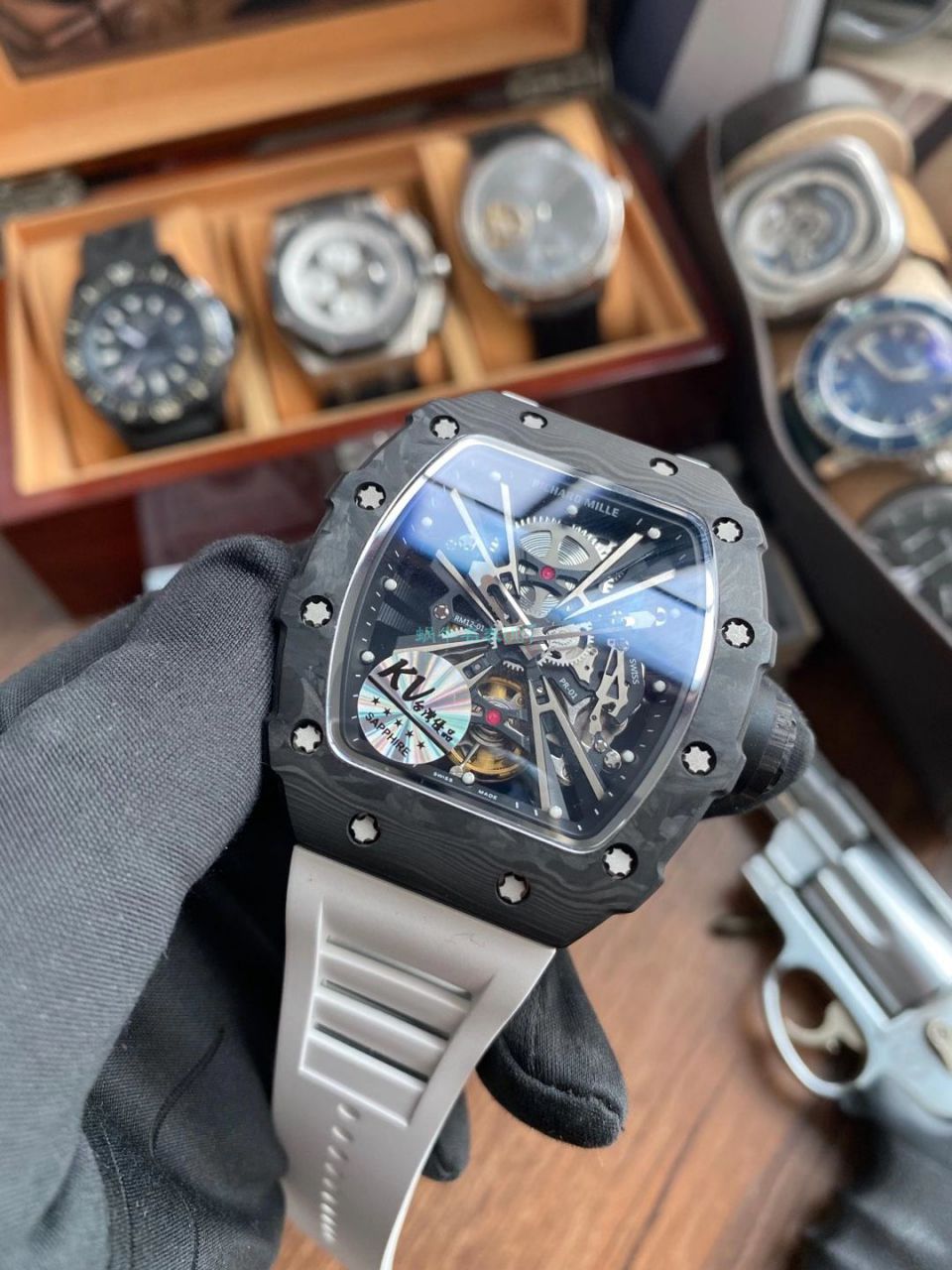 KV厂RICHARD MILLE 理查德米勒RM 12-01 限量陀飞轮一比一顶级复刻高仿手表 / RM12-01KV