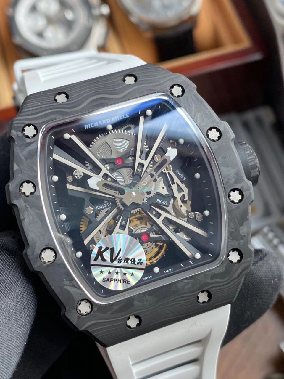 KV厂RICHARD MILLE 理查德米勒RM 12-01 限量陀飞轮一比一顶级复刻高仿手表 / RM12-01KV