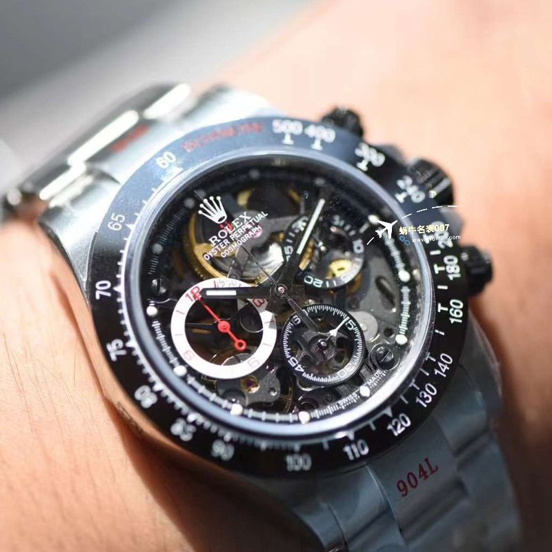 【视频评测】劳力士迪通拿F1车手限定特别版镂空定制手表价格报价