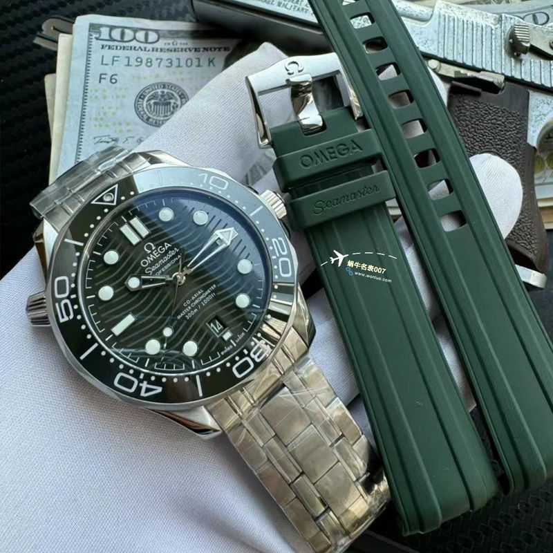 【视频评测】VS厂欧米茄海马300顶级复刻手表绿面210.30.42.20.10.001，210.32.42.20.10.001腕表价格报价