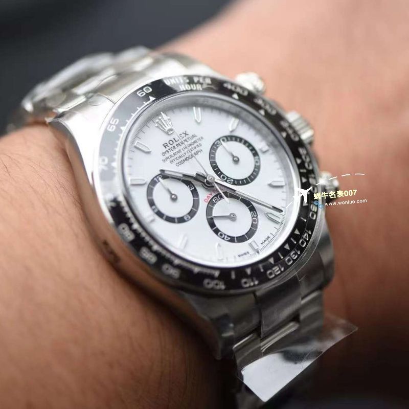 clean厂c厂超A高仿复刻手表劳力士宇宙计型迪通拿新款4131机芯熊猫迪m126500LN-0001腕表