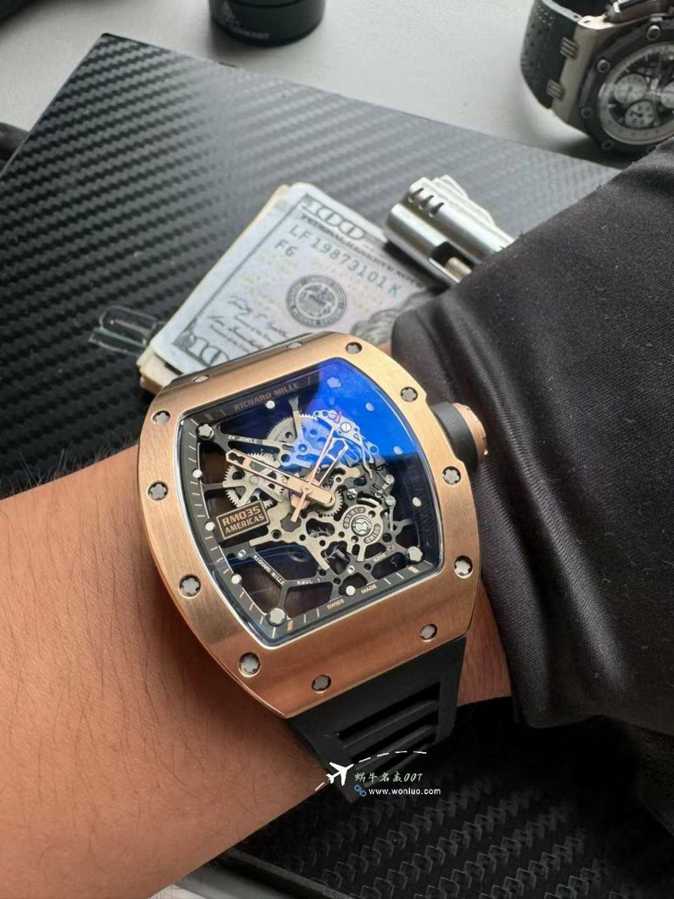 Sonic理查德米勒RICHARD MILLE  RM035大金牛 Americas美国限量版一比一高仿手表 / sonicrm035A