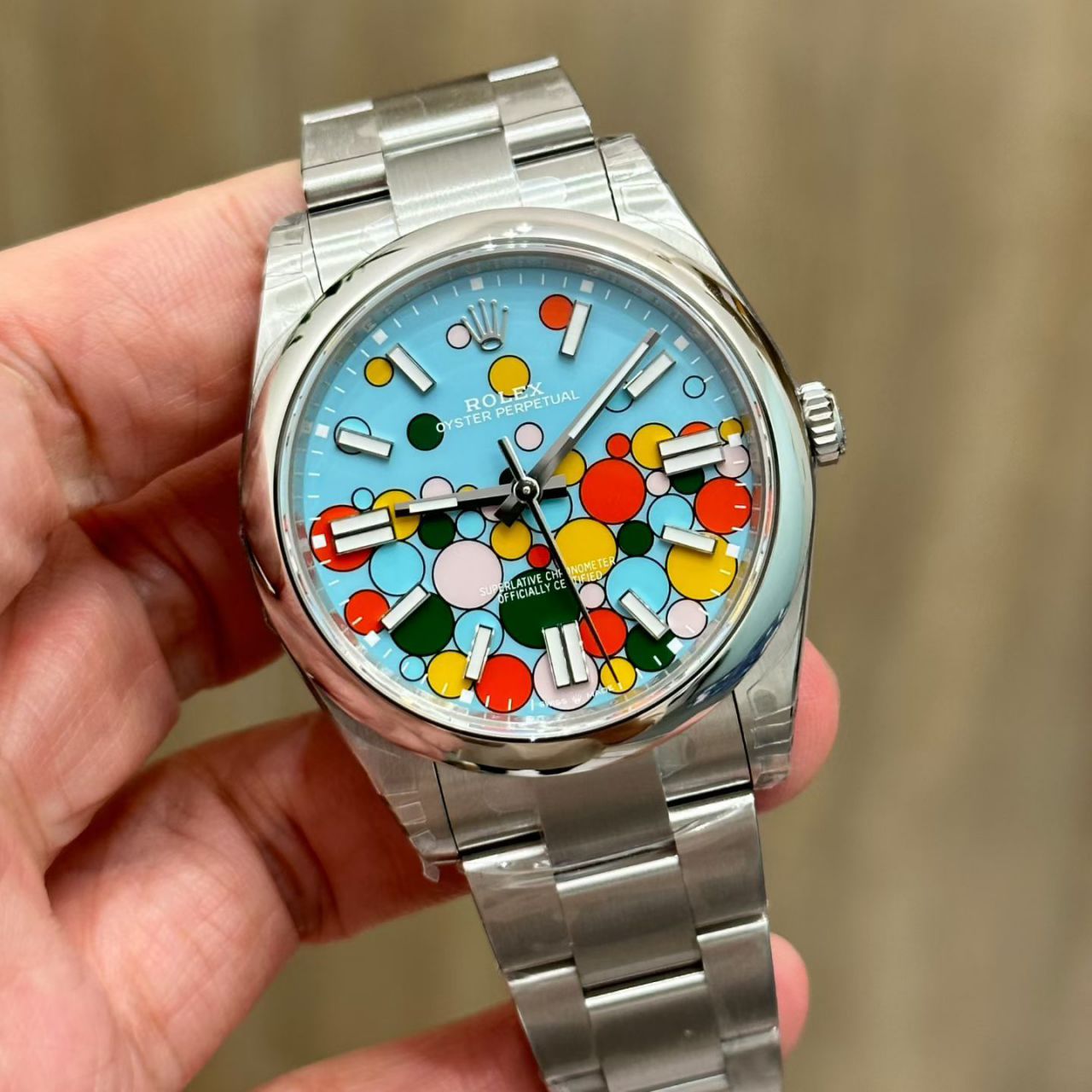 VS劳力士蚝式恒动系列咸蛋黄134300-0007腕表 /  