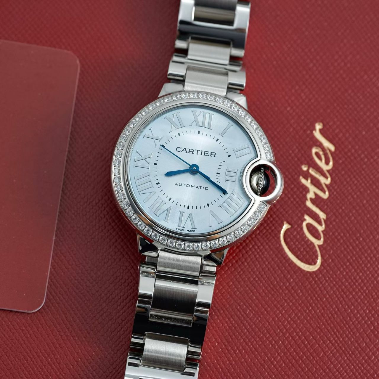 高端定制真钻女表卡地亚蓝气球系列W4BB0037腕表 /  
