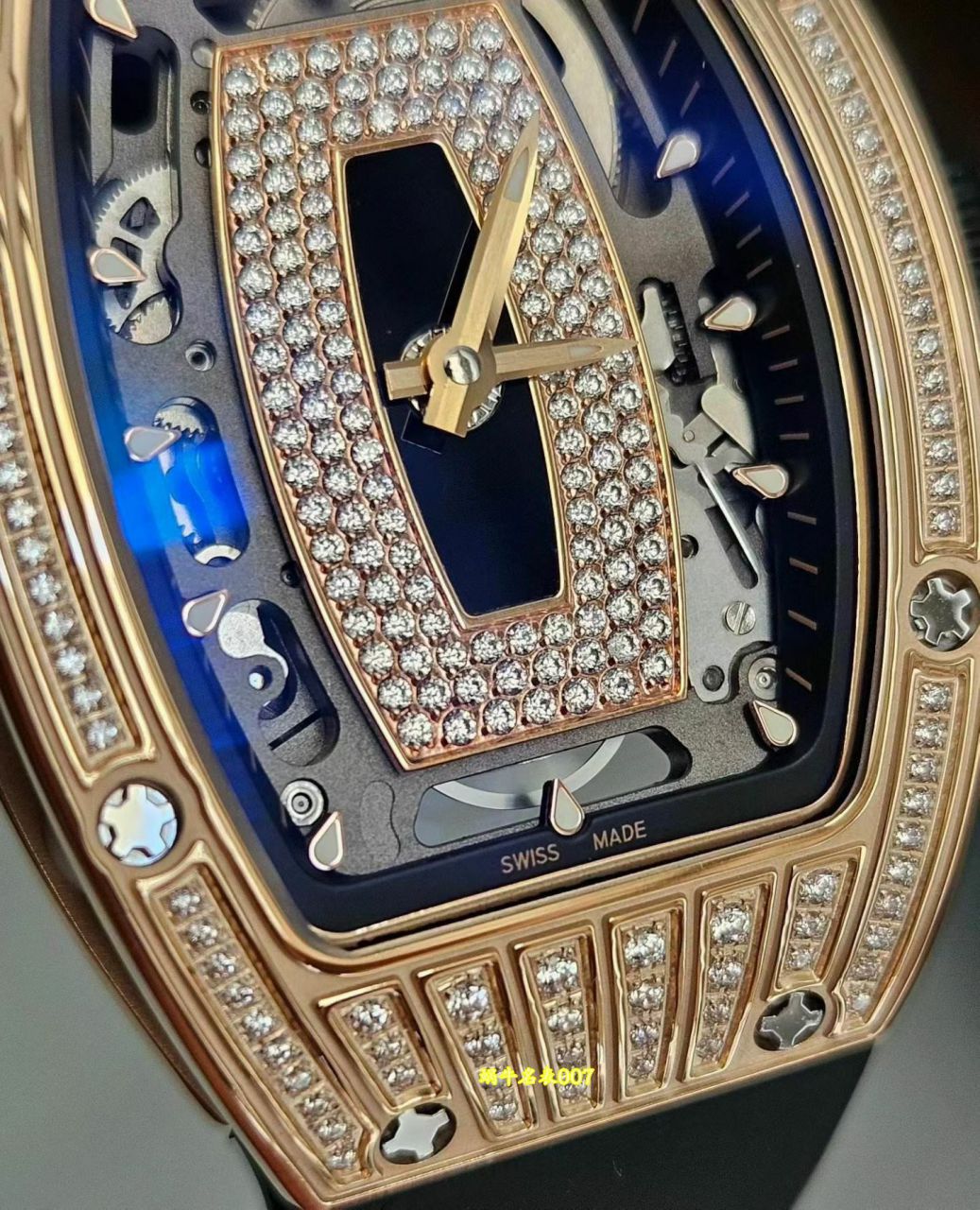 高端定制包金Richard Mille 理查米尔女士超A复刻手表RM07-01 NTPT腕表 /  