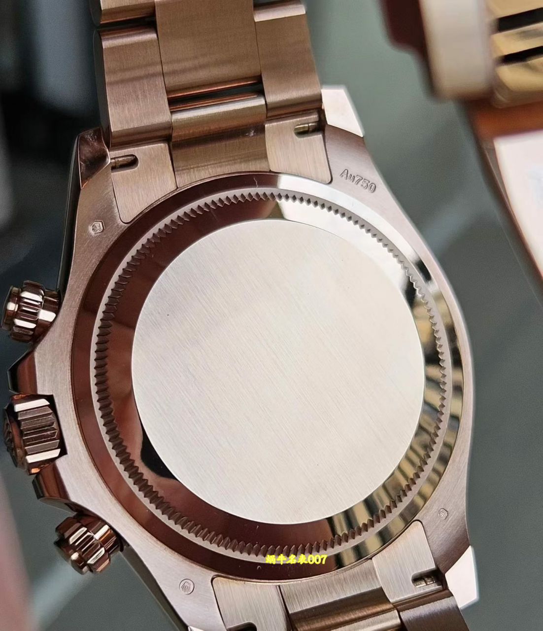 私人订制18k玫瑰金包金版劳力士宇宙计型迪通拿复刻手表m126505-0002腕表 /  