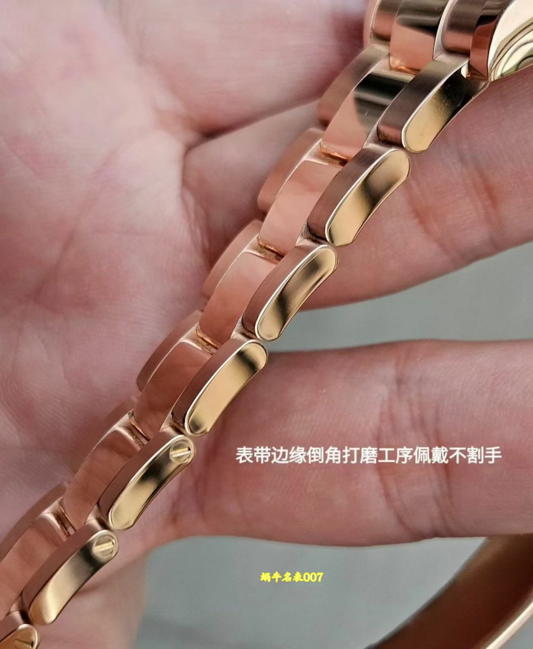 私人订制18k玫瑰金包金版劳力士宇宙计型迪通拿复刻手表m126505-0002腕表 /  