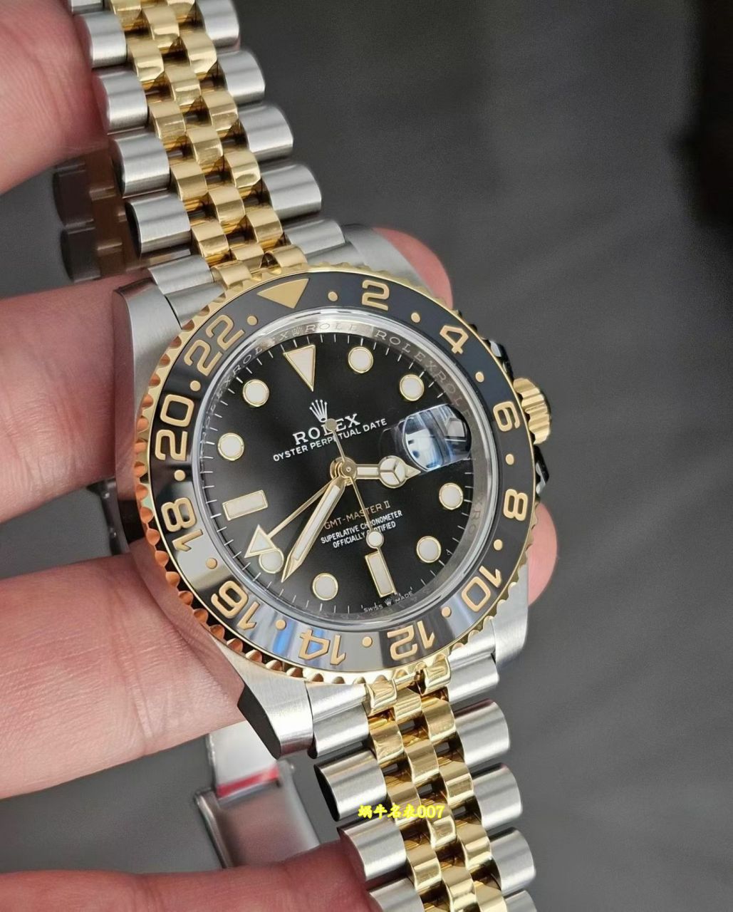 包金定制劳力士格林尼治型II顶级复刻手表m126713grnr-0001腕表 /  