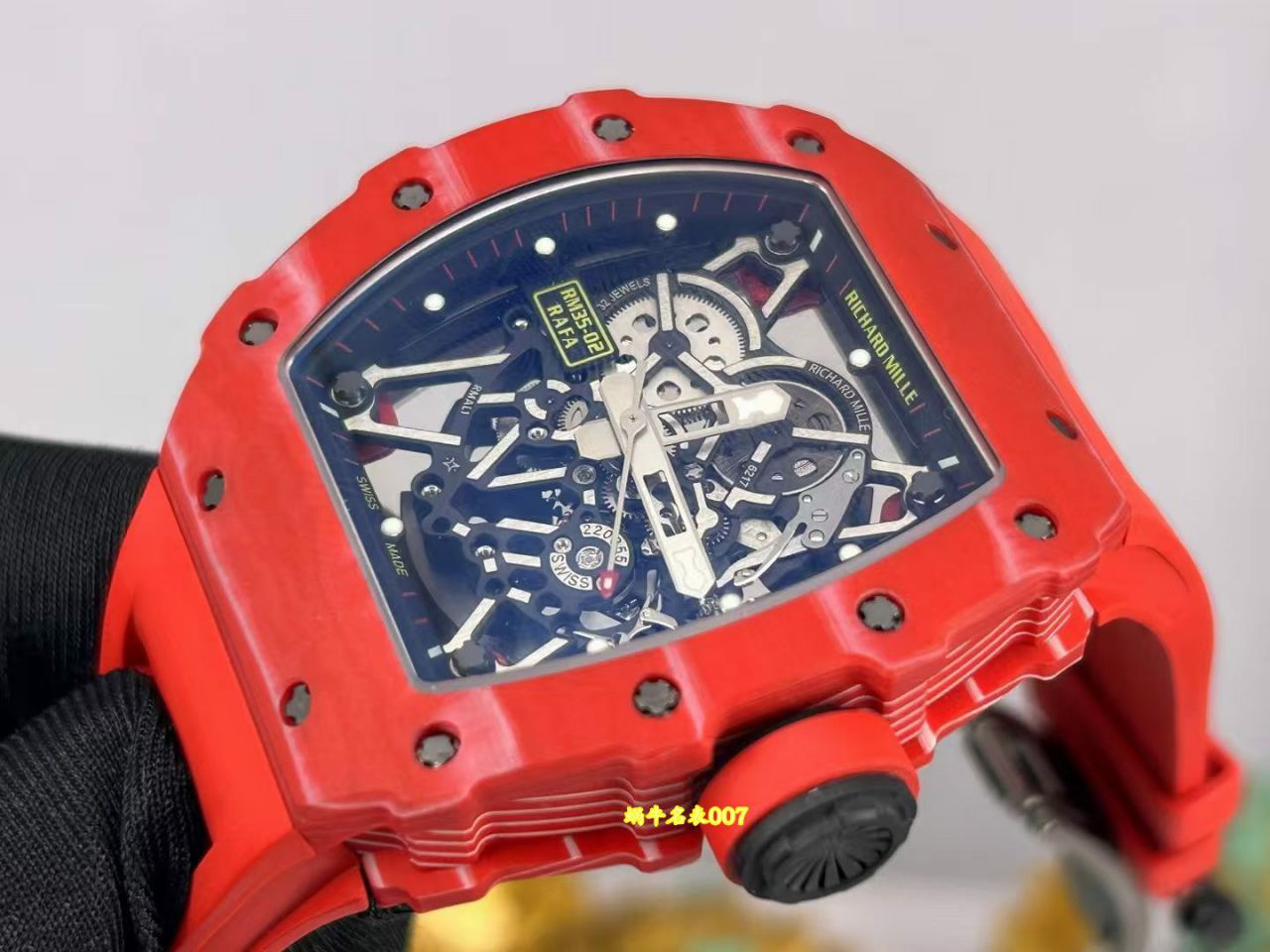 高端定制Richard Mille理查德红魔RM35-02复刻手表 /  