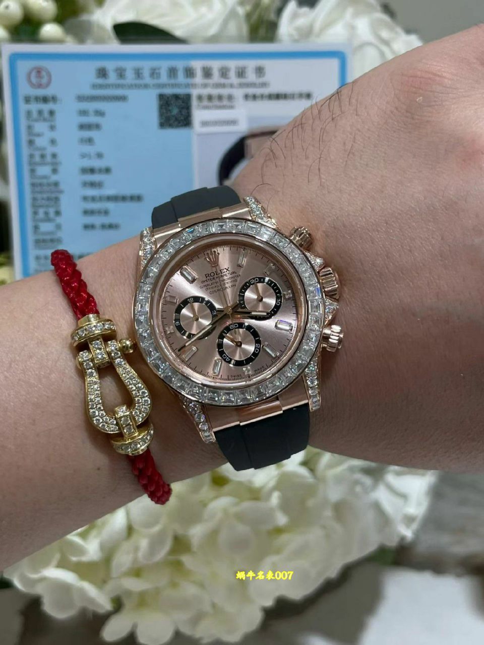 高端定制真钻包金劳力士宇宙计型迪通拿广州复刻手表m126535tbr-0002腕表 /  