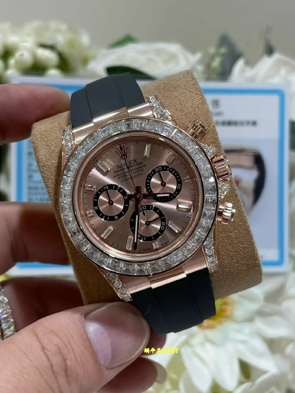 高端定制真钻包金劳力士宇宙计型迪通拿广州复刻手表m126535tbr-0002腕表 /  