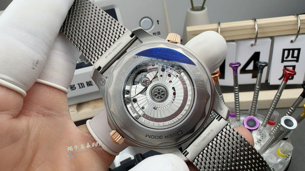 VS欧米茄青铜金绿面007无暇赴死海马300超级复刻手表210.90.42.20.10.001腕表 / VS827