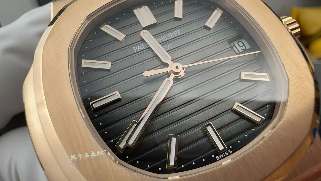 3K百达翡丽5711R 鹦鹉螺玫瑰金灰面一比一复刻高仿腕表 / BD513