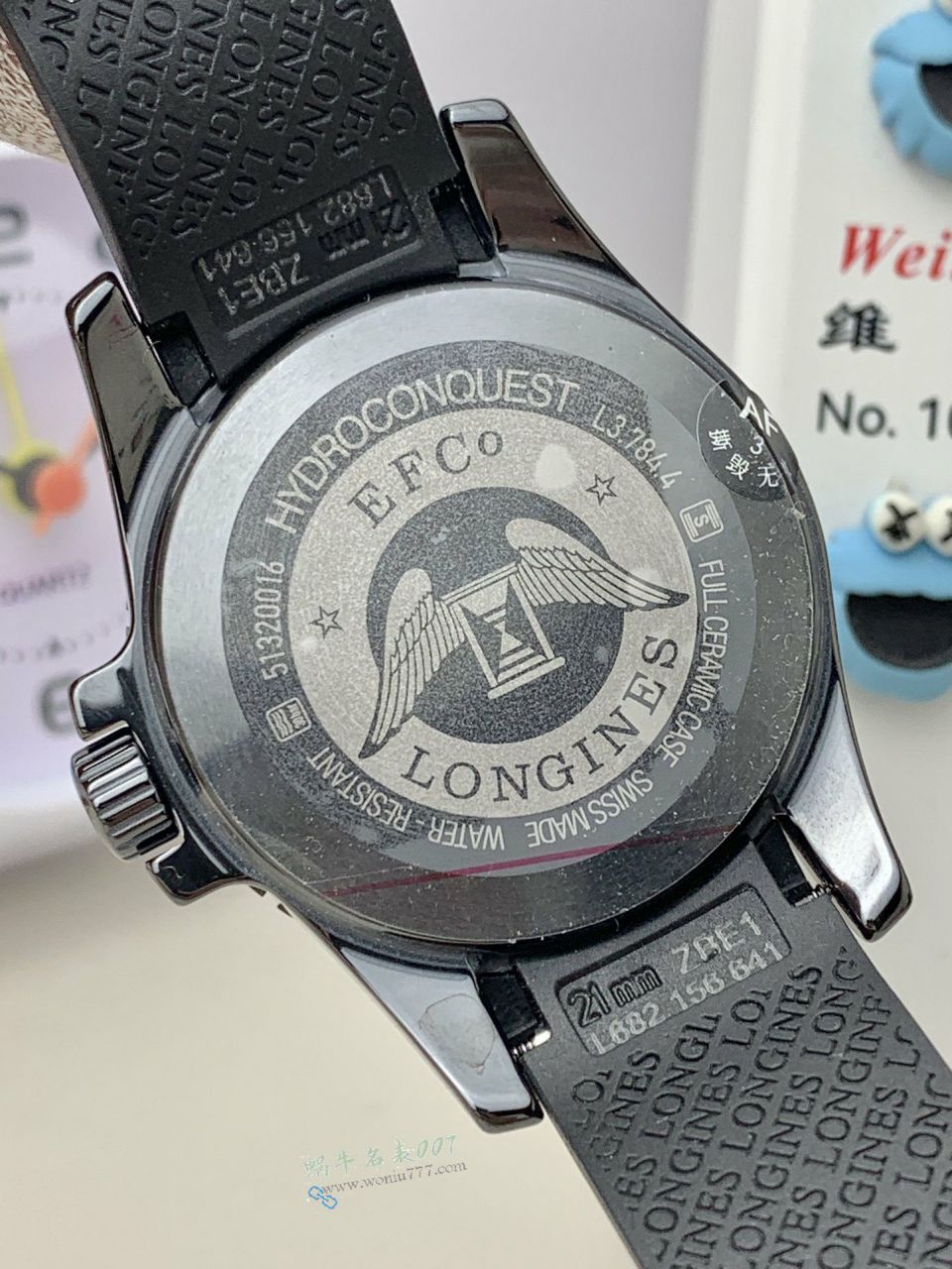 AF浪琴康卡斯43mm陶瓷复刻手表L3.784.4.56.9腕表 / L185