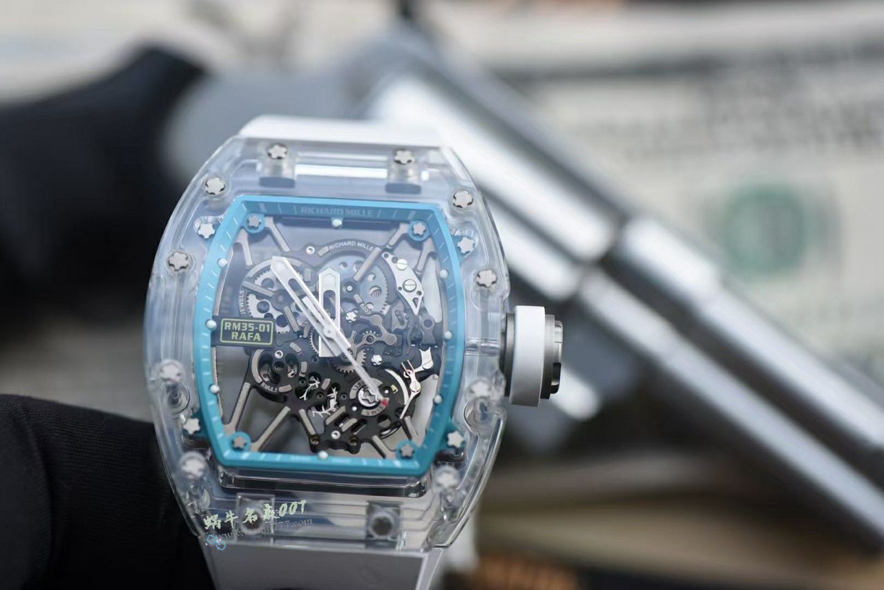Sonic新品理查德米勒RM35-01 AET公司改装隐藏版升级水晶玻璃腕表 / SOAET0351A