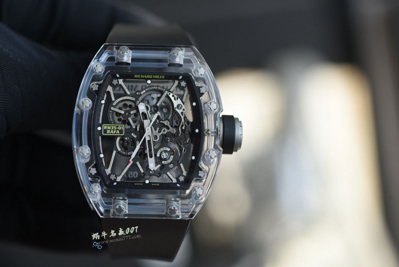 Sonic新品理查德米勒RM35-01 复刻手表AET公司改装隐藏版升级水晶玻璃腕表 / SOAET0351B