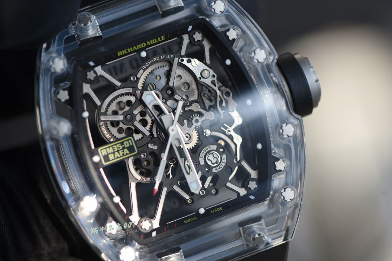 Sonic新品理查德米勒RM35-01 AET公司改装隐藏版升级水晶玻璃腕表 / SOAET0351A