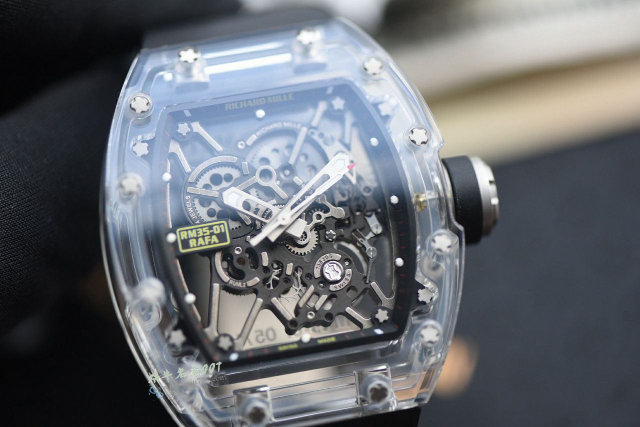 Sonic新品理查德米勒RM35-01 AET公司改装隐藏版升级水晶玻璃腕表 / SOAET0351A