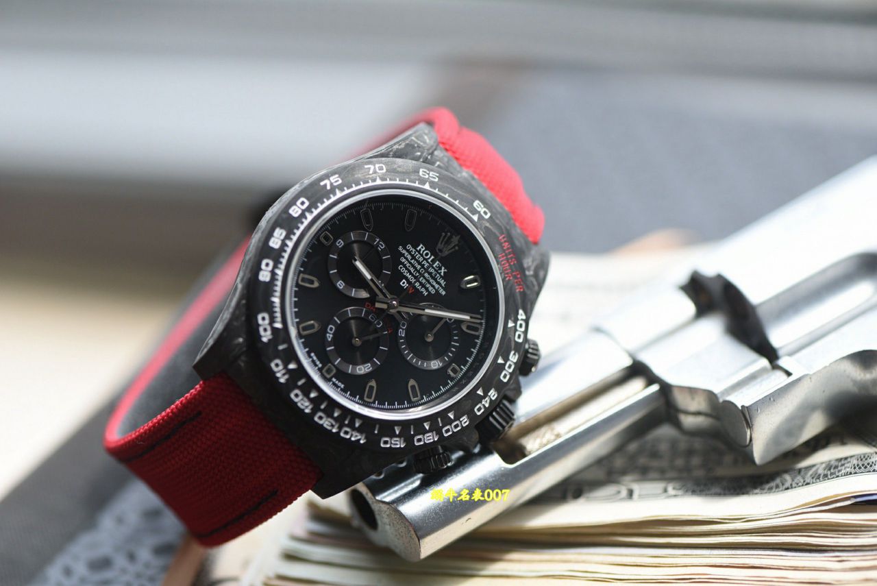 N厂行业最高版本Diw定制版ROLEX劳力士迪通拿全碳纤维壳腕表 / R988