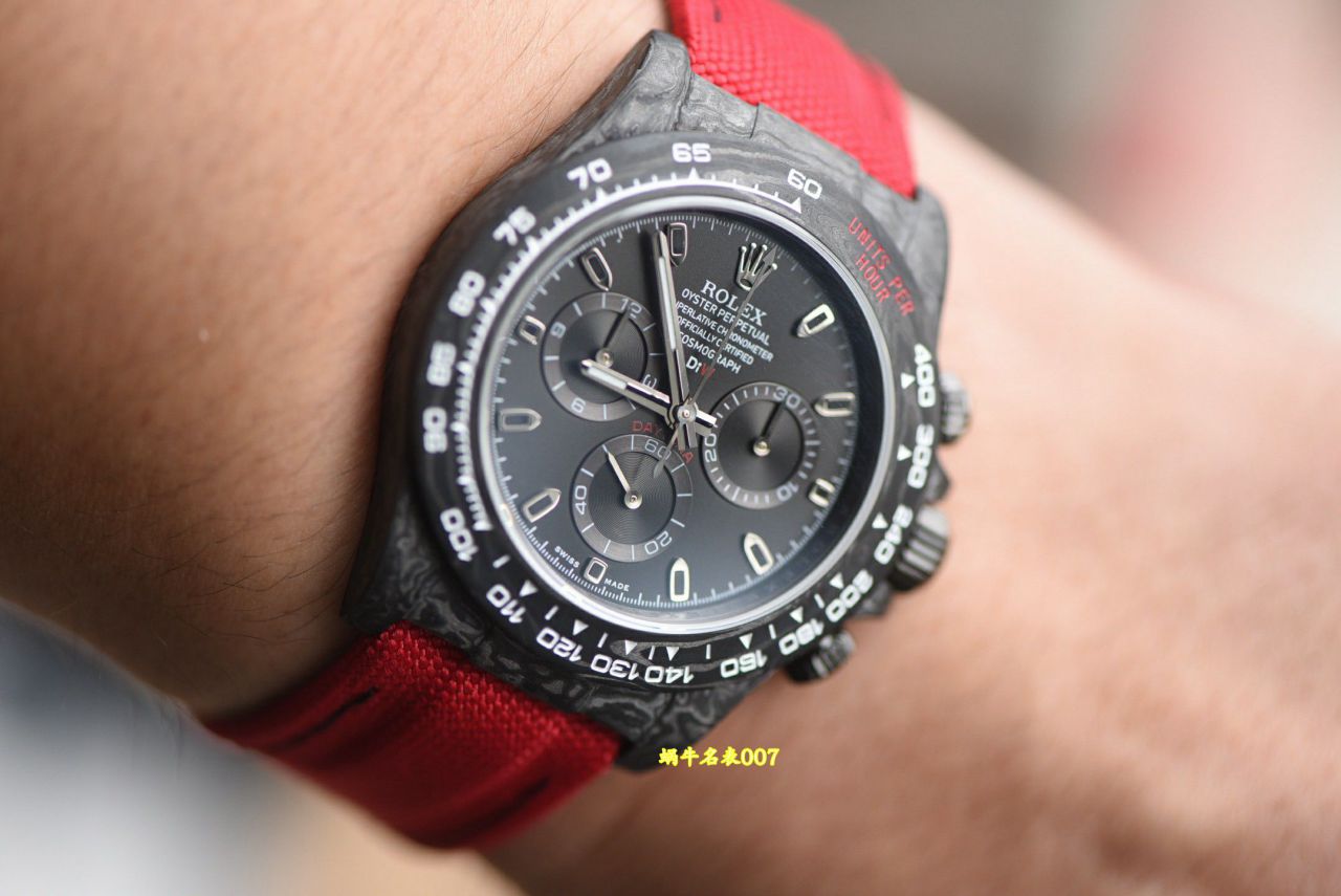 N厂行业最高版本Diw定制版ROLEX劳力士迪通拿全碳纤维壳腕表 / R989