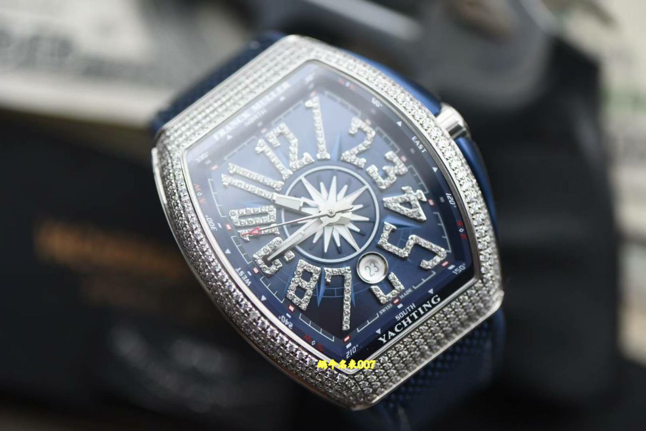 法兰克穆勒 FM v45游艇法穆兰顶级复刻手表VANGUARD系列Vanguard Yachting 钻石腕表 / FL085