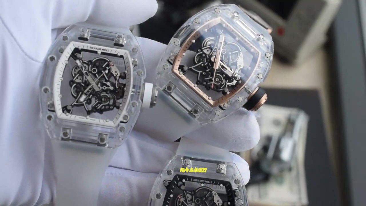视频评测VAUCHER机芯AET定制RICHARD MILLE理查德米勒RM055蓝宝石表壳 / RM055ET