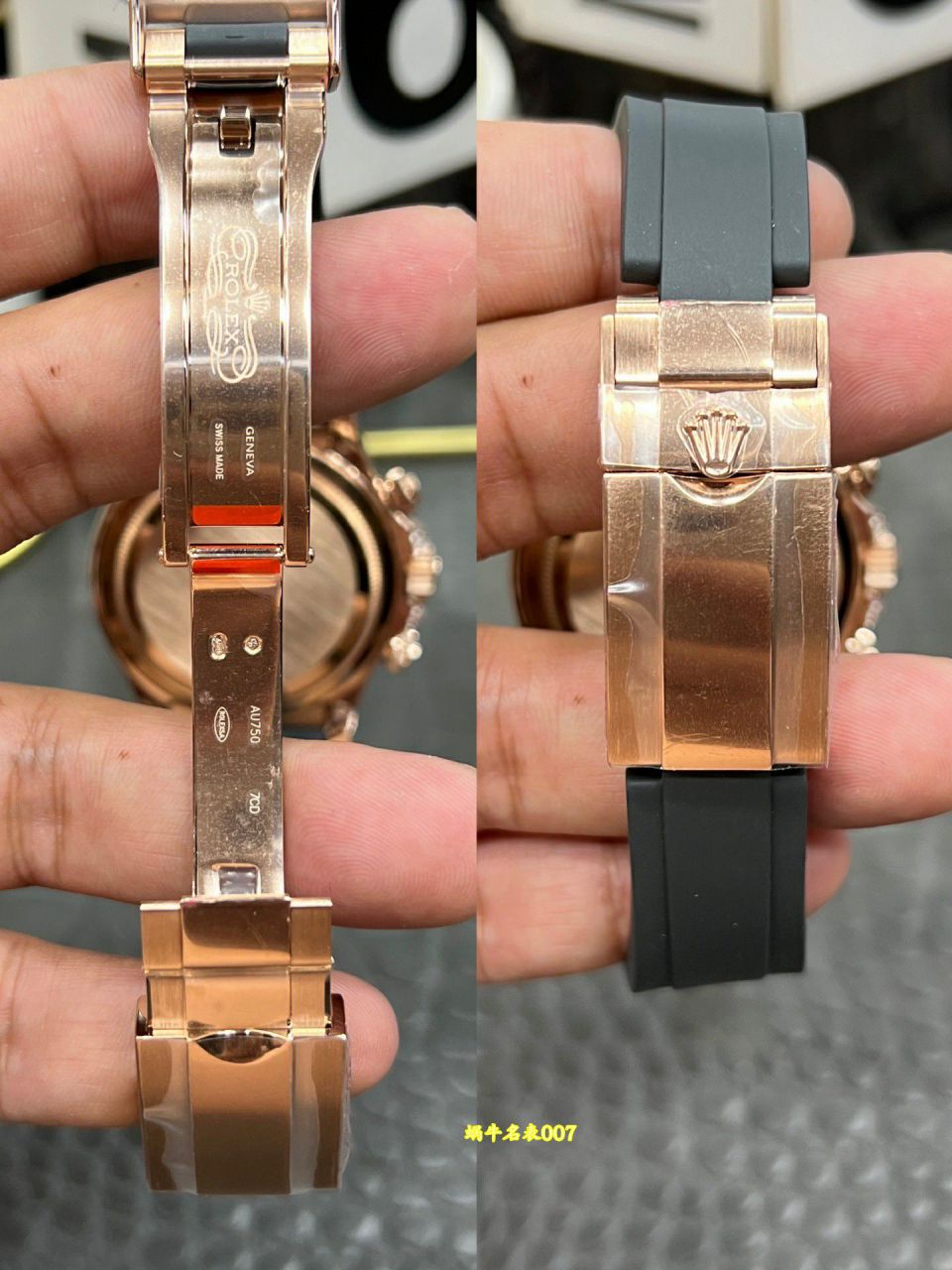 Cbd劳力士顶级复刻私人定制迪通拿系列40mm彩虹迪沙金眼手表 / R1026