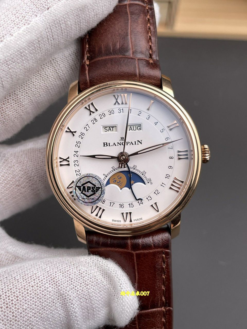  APS厂宝珀经典系列真月相6654-1127-55B腕表 / BP082