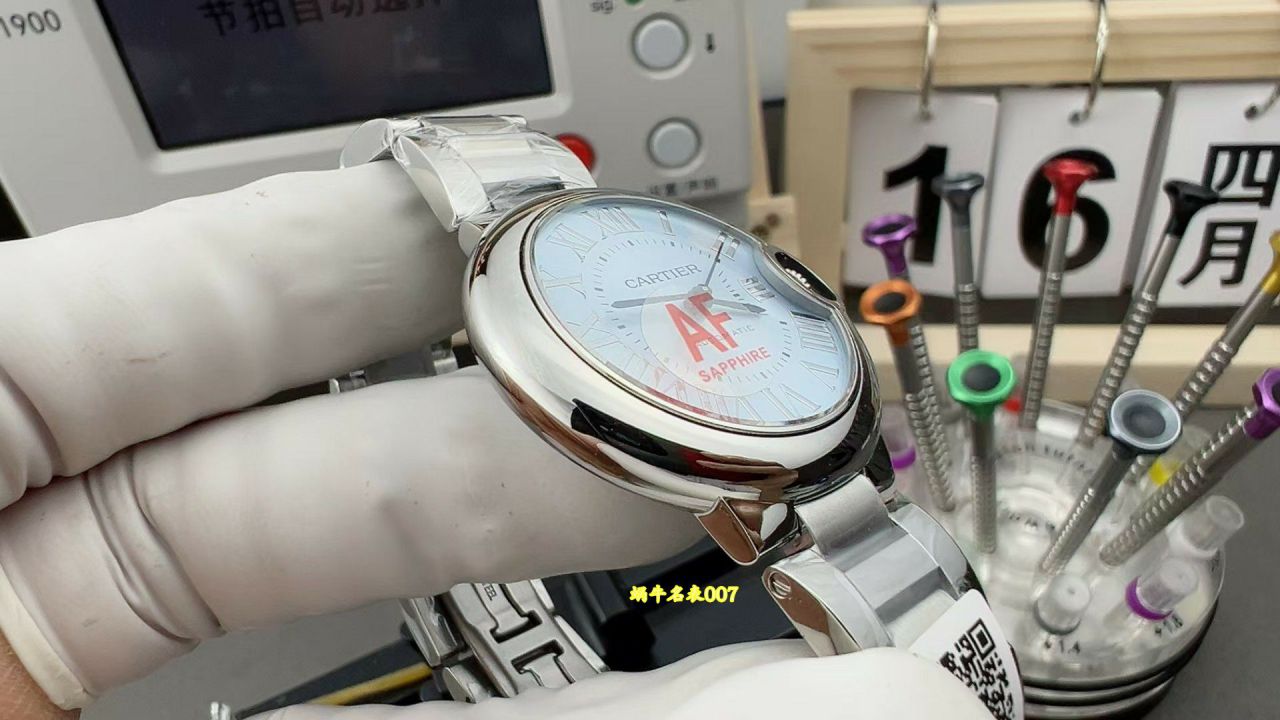 AF33mm冰蓝气球卡地亚女表WSBB0062腕表 / K386