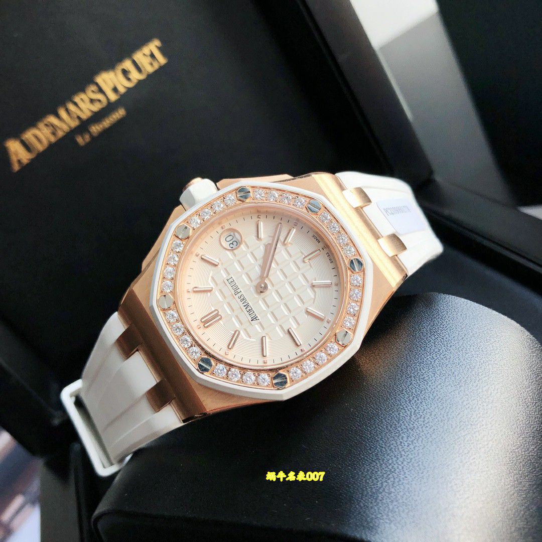 高端稀有品原单品质真钻女表爱彼皇家橡树离岸型复刻67540OK.ZZ.D010CA.01腕表 / AP367