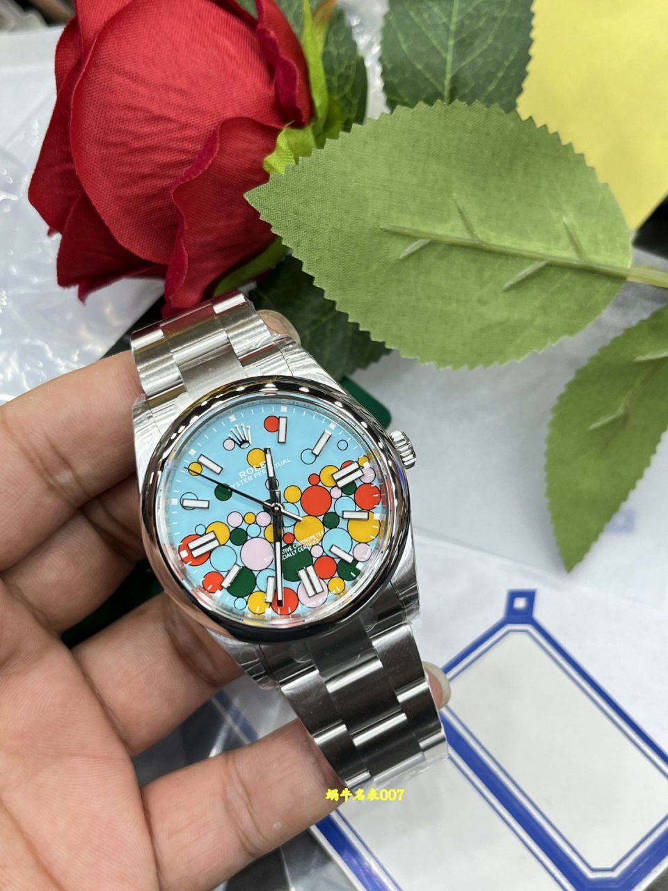 视频评测VS厂劳力士蚝式恒动系列m124300-0008气球泡泡盘（41毫米）腕表 / R1038