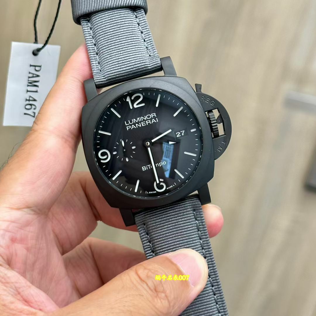 VS沛纳海 PAM1467 PAM01467 Luminor BiTempo Titanium DLC 纽约限量版腕表 / VSPAM1467