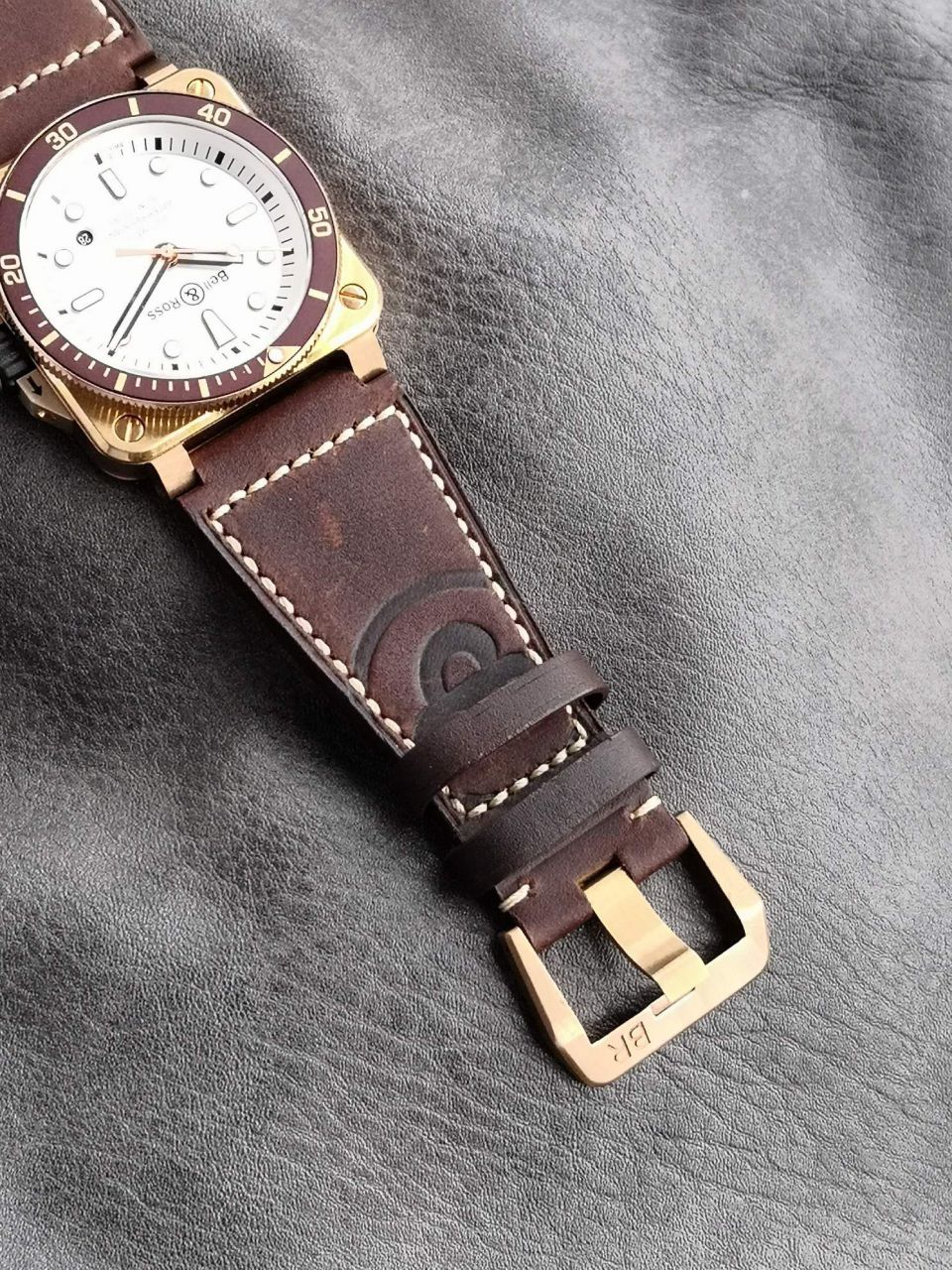 柏莱士INSTRUMENTS系列BR0392-D-WH-BR/SCA腕表 /  