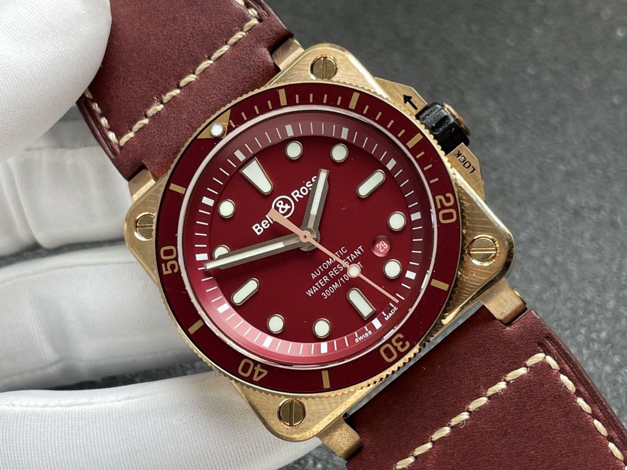 柏莱士INSTRUMENTS系列BR0392-D-R-BR/SCA腕表 /  