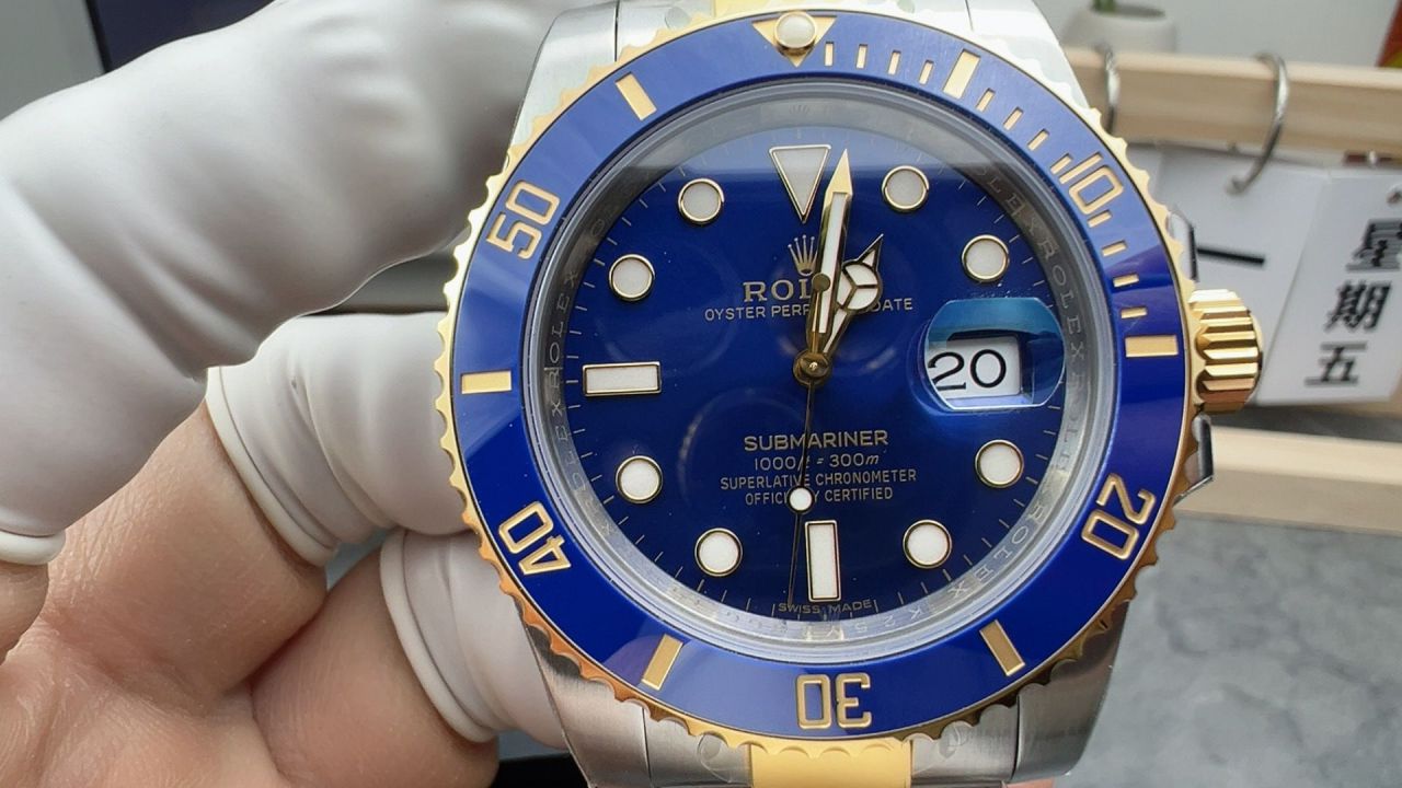VS劳力士潜航者二代116613LB-0005 蓝盘腕表(间金蓝鬼) /  