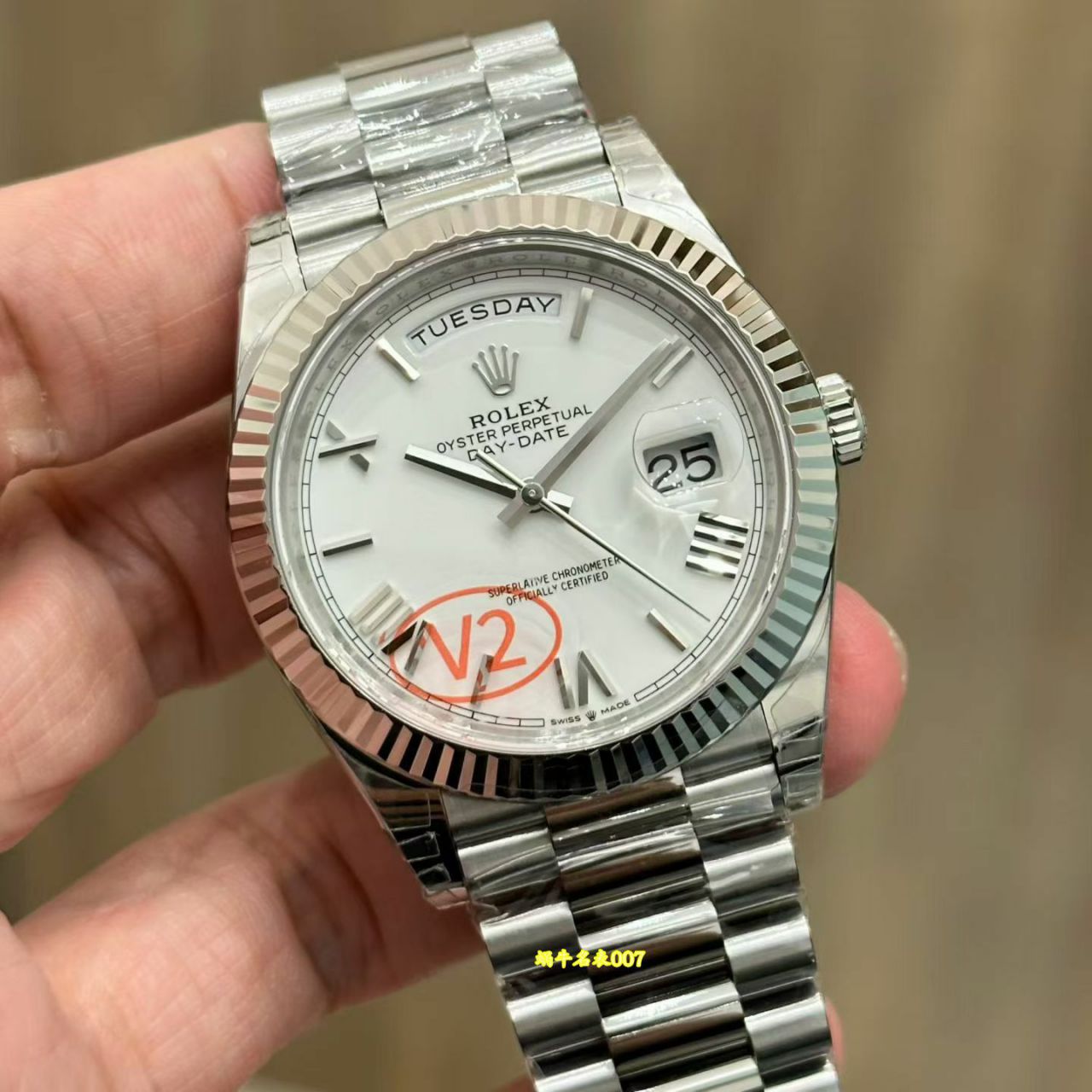 视频评测VS厂182 克 配重版劳力士星期日历型系列m228238-0059腕表(黑冰糖) /  